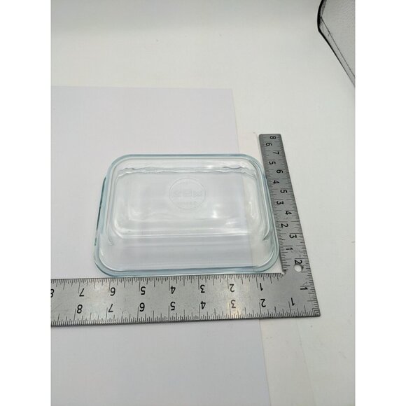 Pyrex 8602 Blue Tint Glass Baking Dish 2 Cups 473 ml 1 3/4" x 4 3/4 x 6 3/4" - Picture 4 of 8